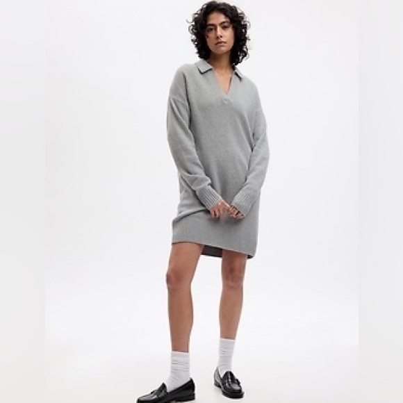 🩷2/$30❤️GAP CashSoft Polo Mini Sweater Dress Size XXL - Picture 1 of 6